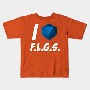 I Heart FLGS (Blue) Kids T-Shirt